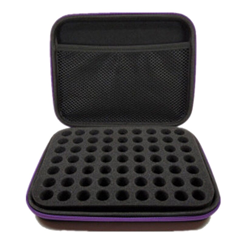 Travel 63 Bottle Essential Oil Carry Case 1-3Ml Holder Storage Aromatherapy Hand Bag