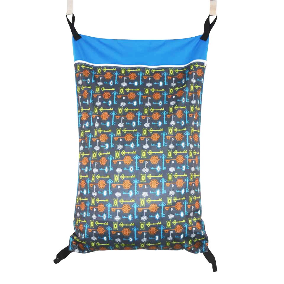 Cubo para pañales de tela húmeda/seca Extra colgante grande, bolsa para pañales reutilizables o lavandería: xs81-1