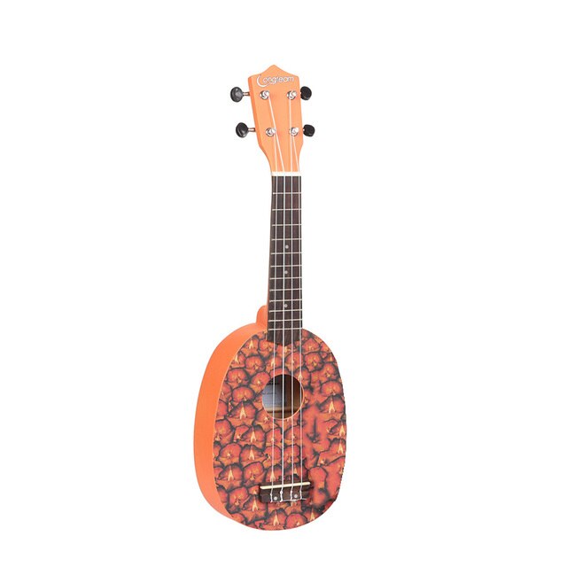 21 Inch Beginners 21 Inch Ukulele Rosewood Standard Useful Mahogany Nanyang Wood Outdoor: Pineapple