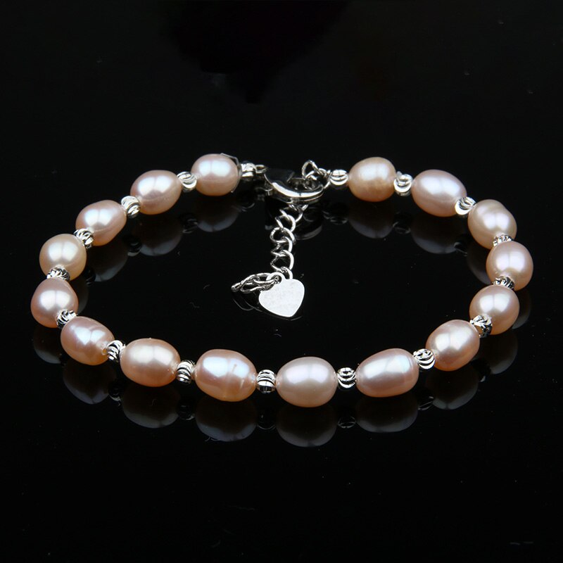 100% braccialetti di perle d'acqua dolce naturali braccialetto di perle naturali per le donne braccialetti di polsini avvolgere il braccialetto di perle: 3