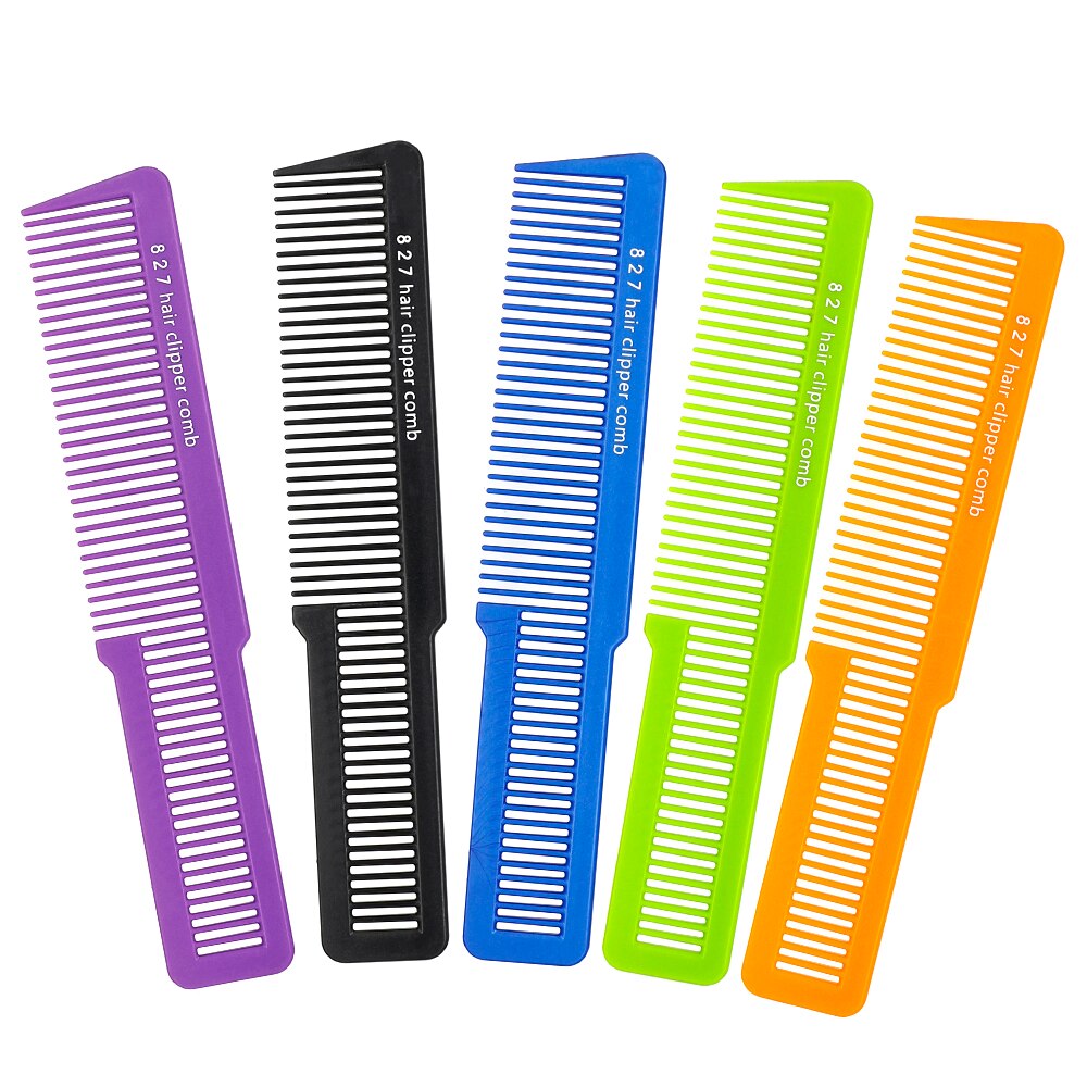 Salon Men Clipper Hair Cut Comb Carbon Barber Hair Comb For Hair Trimming Hairdresser Comb T-827 5 Colors Available