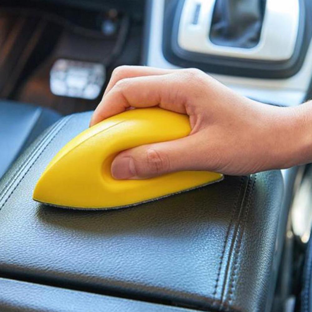 Bil læder sæde pleje detalje ren nano børste blødt læder værktøj interiør til indvendigt sæde rengøring vask tilbehør aut