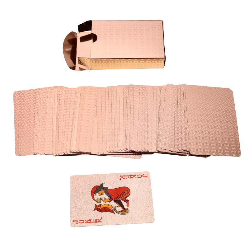 3 Stijl Rose Gold Speelkaarten Set Duurzaam Waterdicht Speelkaarten Set Magic Cards Collectie Vermaken