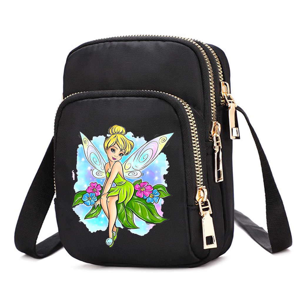 Tinker Bell mobiele telefoon portemonnee crossbody tas voor schoudertassen grote draagtas dames onderarmhandtassen vrouwelijk meisje