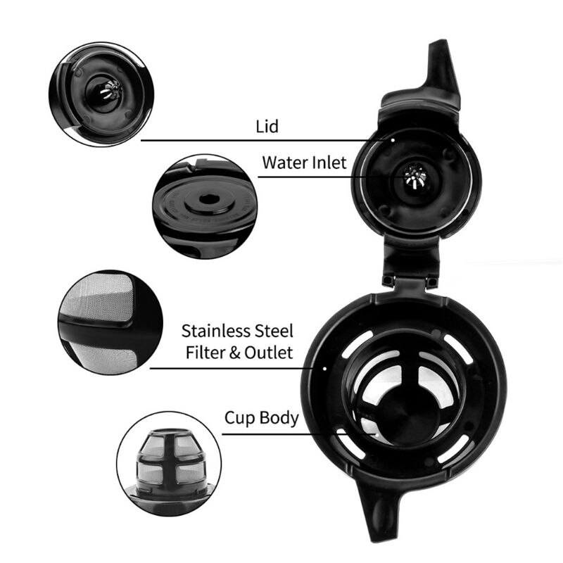 FlexBrew Coffee Filters Compatible with Hamilton Beach Reusable Stainless Steel Coffee Pod Tea Filter Dripper