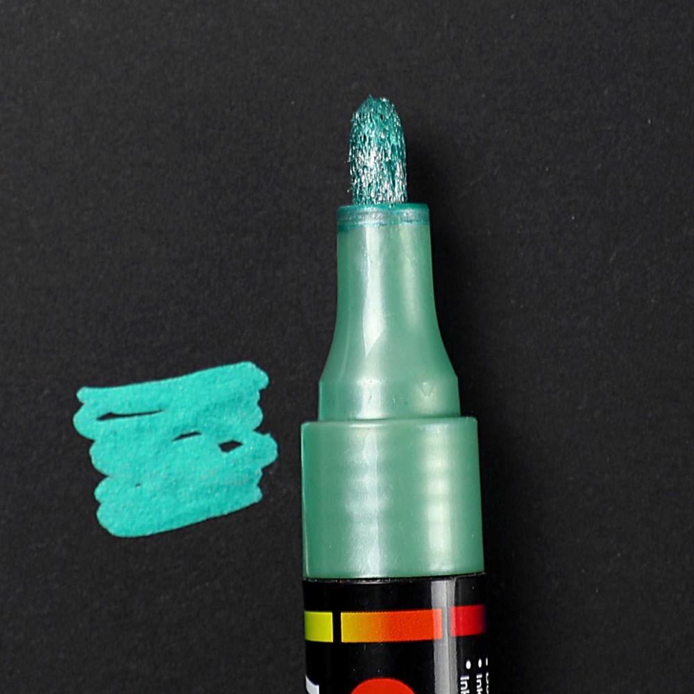 1 kpl öljypohjainen maali metalli markkeri kynät sharpie 3.0mm kulta hopea keraaminen kivi lasi posliinimuki puu kangas kangasmaalaus: Vihreä