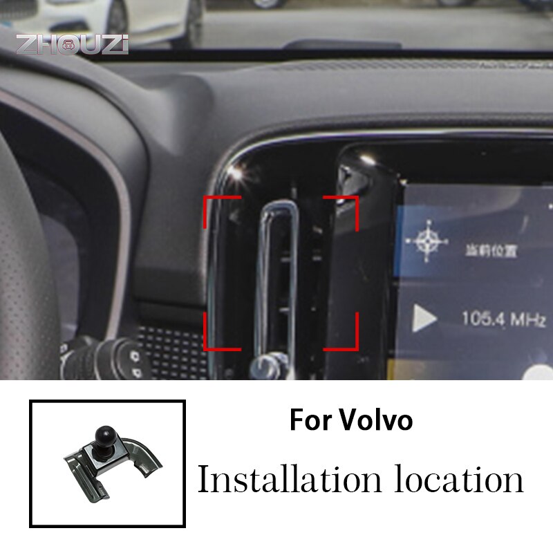 Auto Draadloze Oplader Auto Mobiele Telefoon Houder Air Vent Mounts Stand Beugel Voor Volvo XC40 Xc 40 Auto accessoires