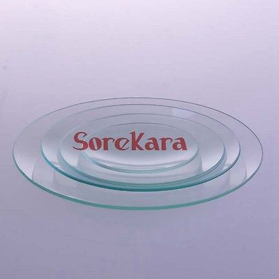 Herramienta de laboratorio de vidrio con cúpula redonda grande, reloj de cristal de 180mm