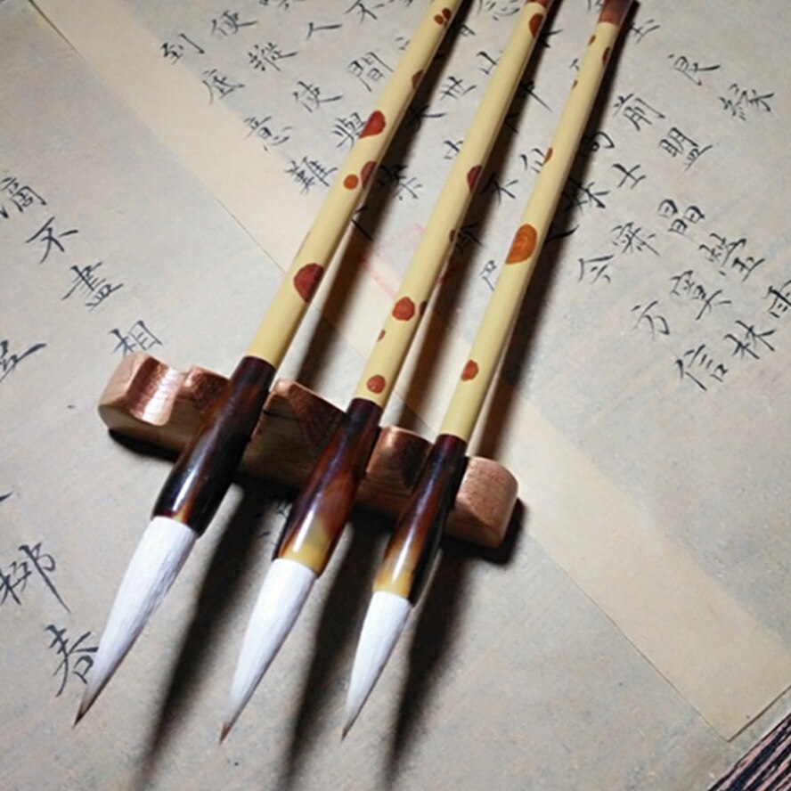 3pcs Chinese Calligraphy Brushes mixed hair brushes with box for artist painting calligraphy Art supplies