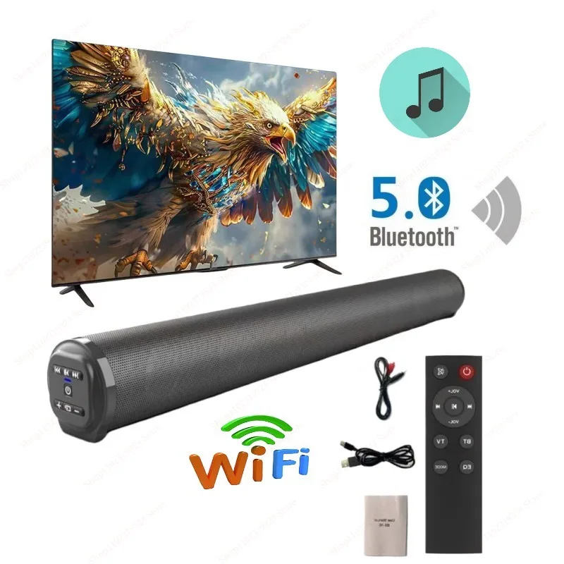 Bærbar superkraftig trådløs bluetooth-høyttaler hjemmekino-tv-lydplanke quick reader bluetooth-lydboks subwoofer fm-radio