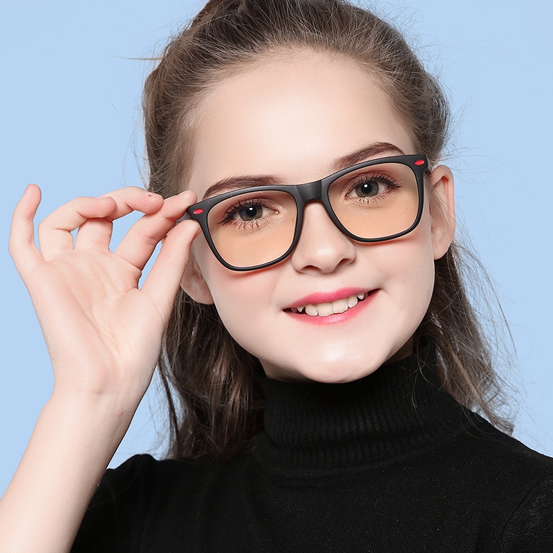 Brand Anti-blue Light Glasses For Boy Girl TR90 Soft Frame Goggle Clear Kids Eywear Child Optical Eyeglasses