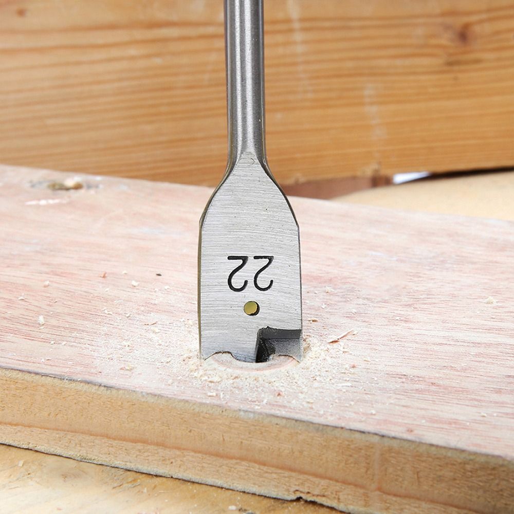 Juego de brocas planas de acero de alto carbono para madera, herramienta de carpintería duradera, Multifun-centional, 6-50mm