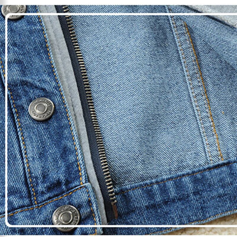 Kids Jean Jacket Spring/Autumn Brand Children Hooded Denim Coat For Boys Girls 2-14 Years Outerwear LM074