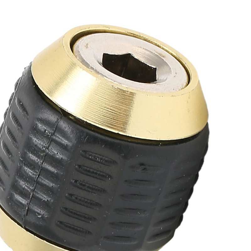Drill Chuck Hex 1/4in Mini Electronic Drill Chuck Metal Screwdriver Adapter Accessory Tool