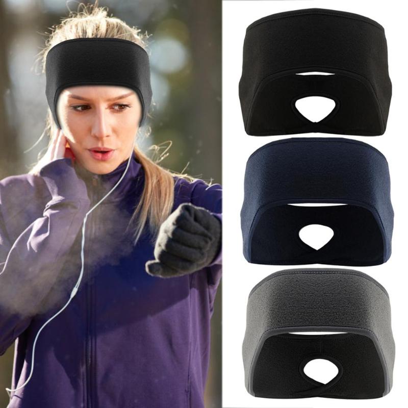 Winddicht Fleece Oor Bescherming Paardenstaart Hoofdbanden Vrouwelijke Zweetband Outdoor Running Fietsen Sport Warm Houden Haarband