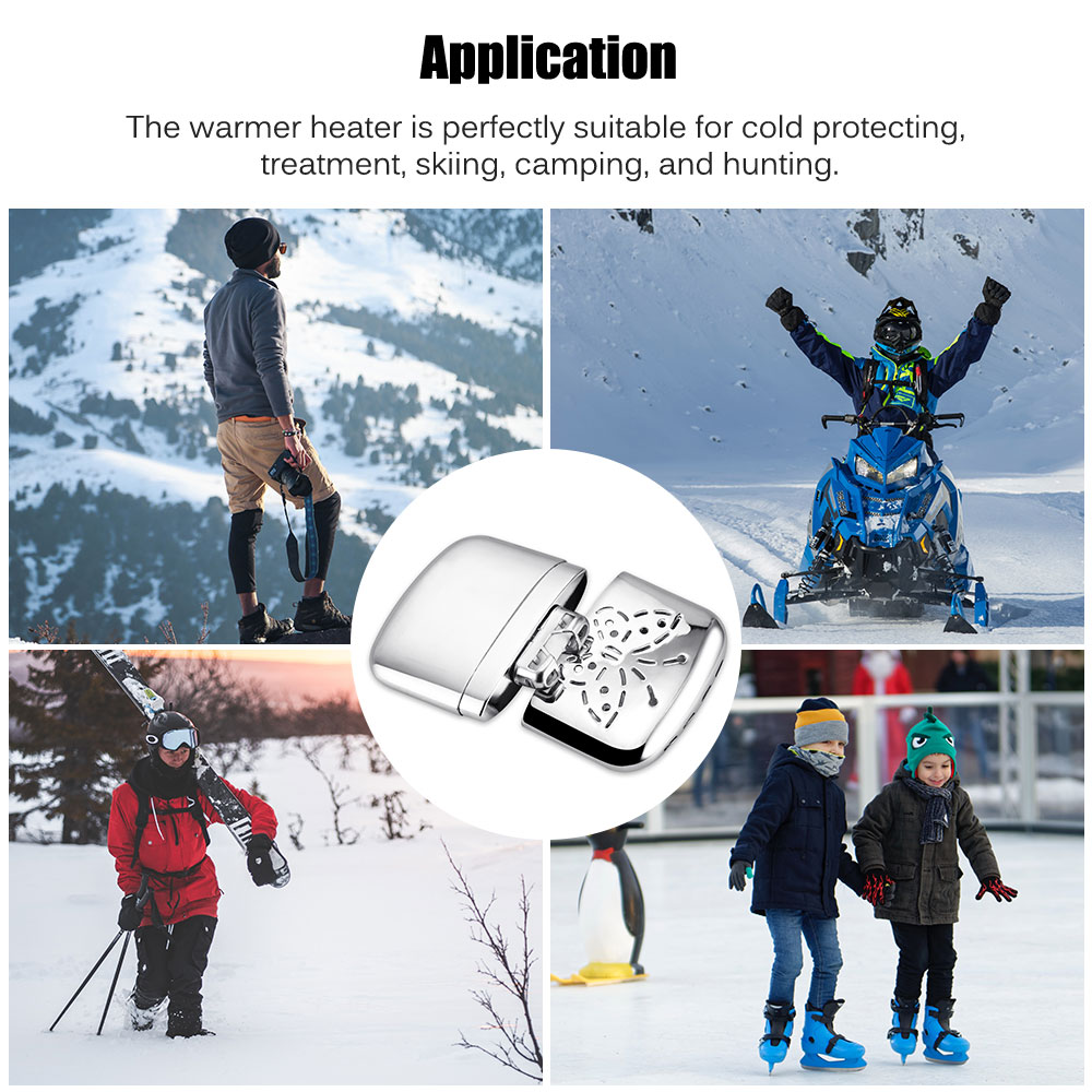 Portable Pocket heater Standard Fuel Hand Warmer Indoor Outdoor Handy Warmer Heater Long-Life Winter Warmer