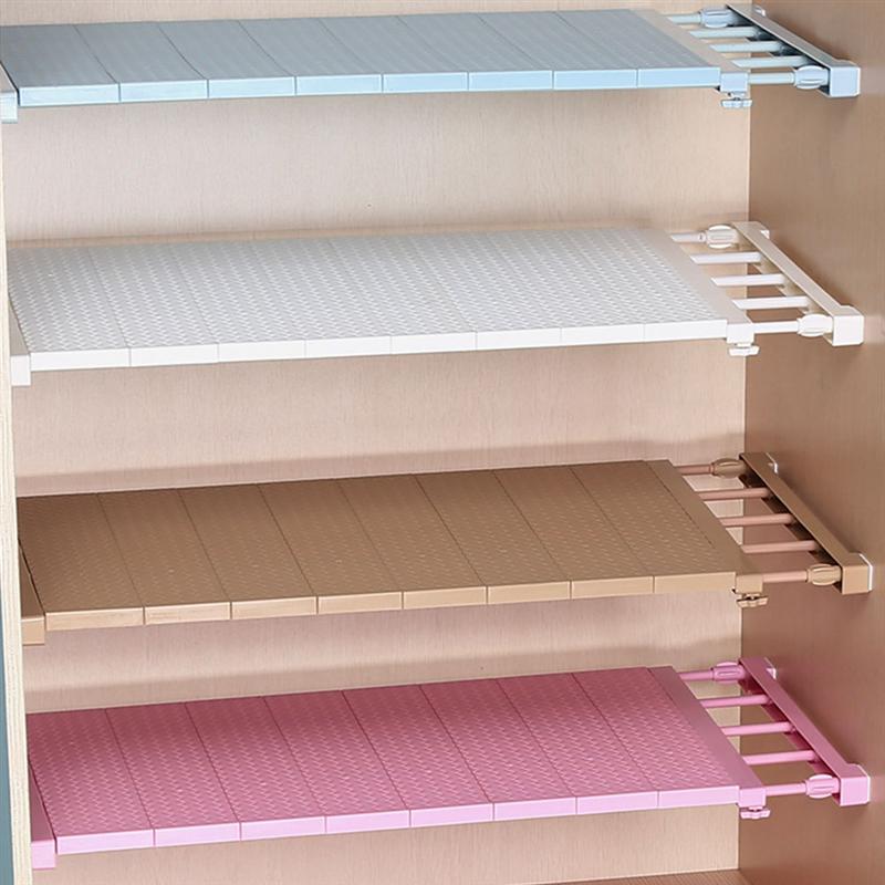 Closets Shelf Divider Adjustable Storage Rack Shelf Organizer for Home Bedroom