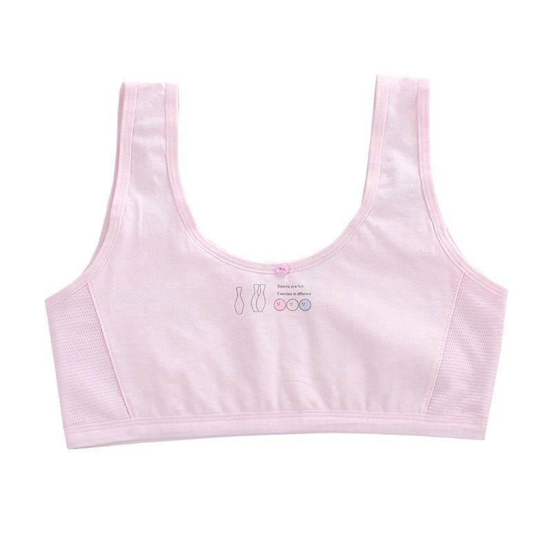 Teen Girl Sports Bra Kids Top Underwear Young Puberty Training Bra For 7-16years