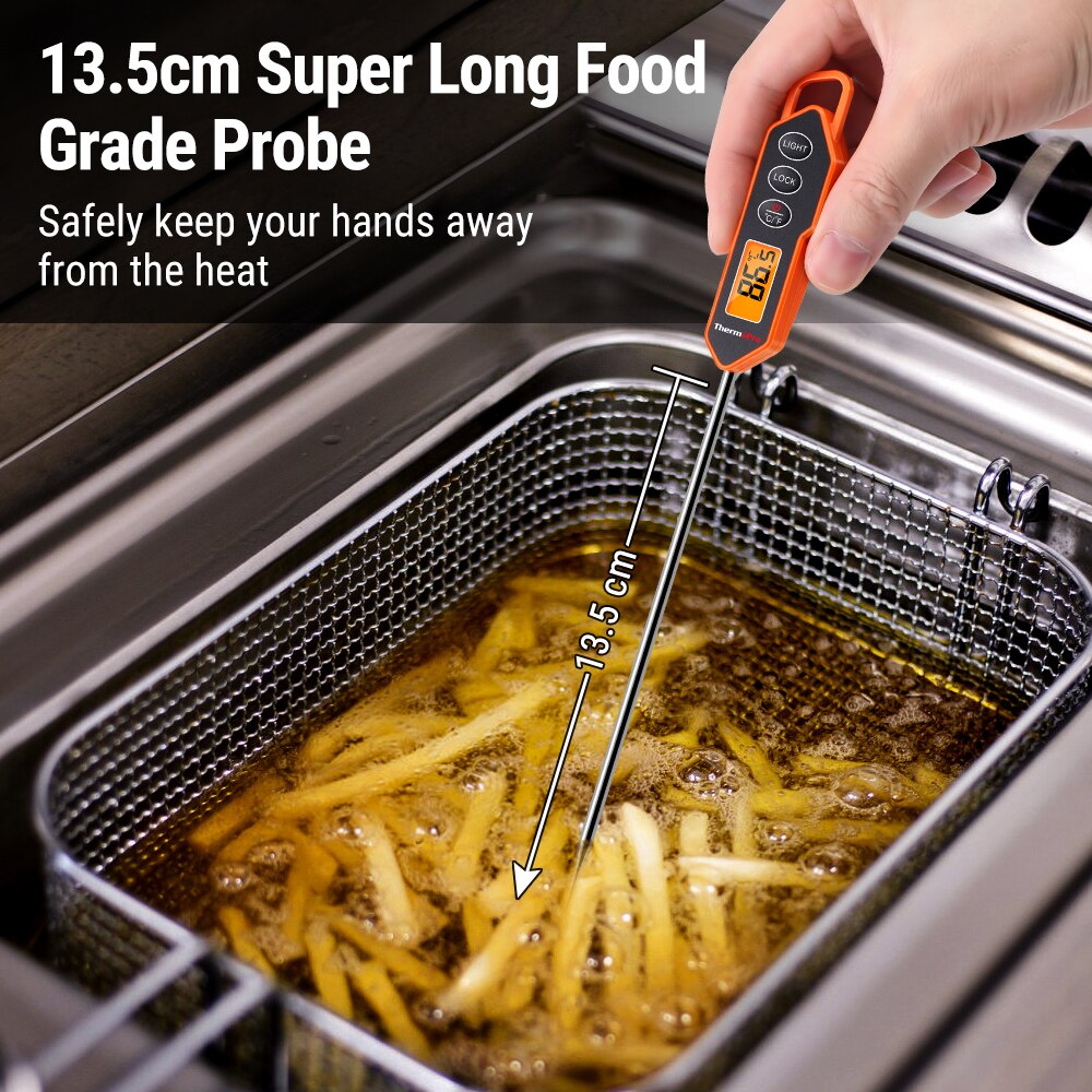 ThermoPro TP01H Fast Reading Digital Cooking Kitchen Thermometer With Backlight Long Probe BBQ Meat Thermometer For Oven Milk