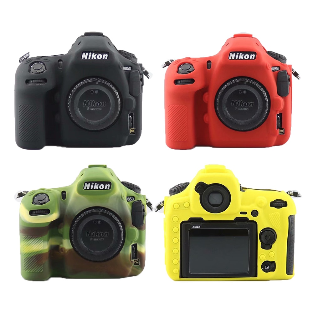 Siliconen Camera Case Skin Voor Nikon D850 DSLR Camera Body Cover Protector Video Lens Tas
