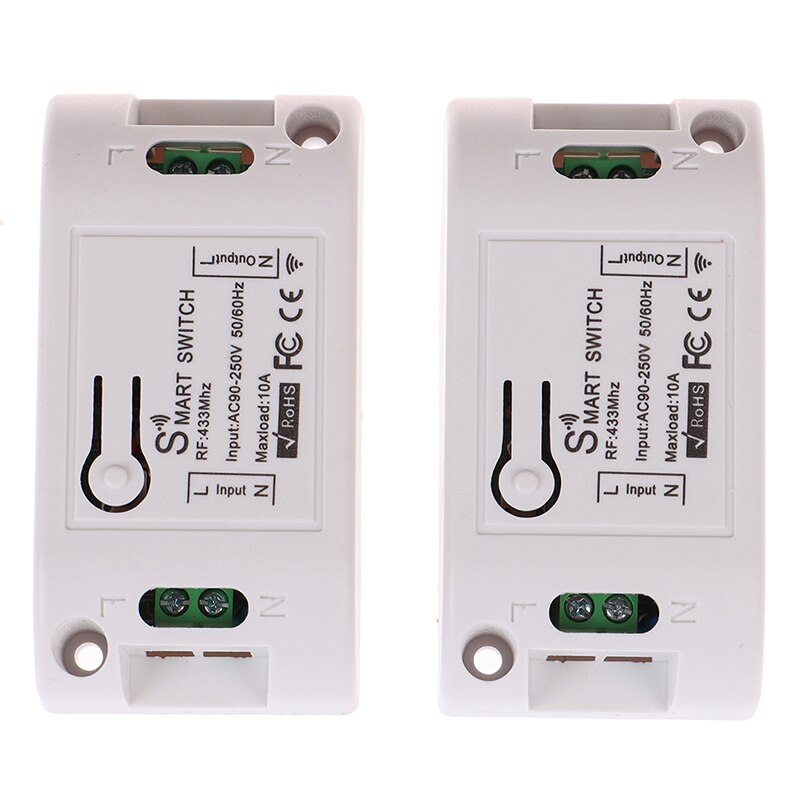 RF 433 AC 220V Receiver Smart Home Wifi Wireless Remote Control Smart Switch Smart Life/Tuya APP Works with Alexa Google