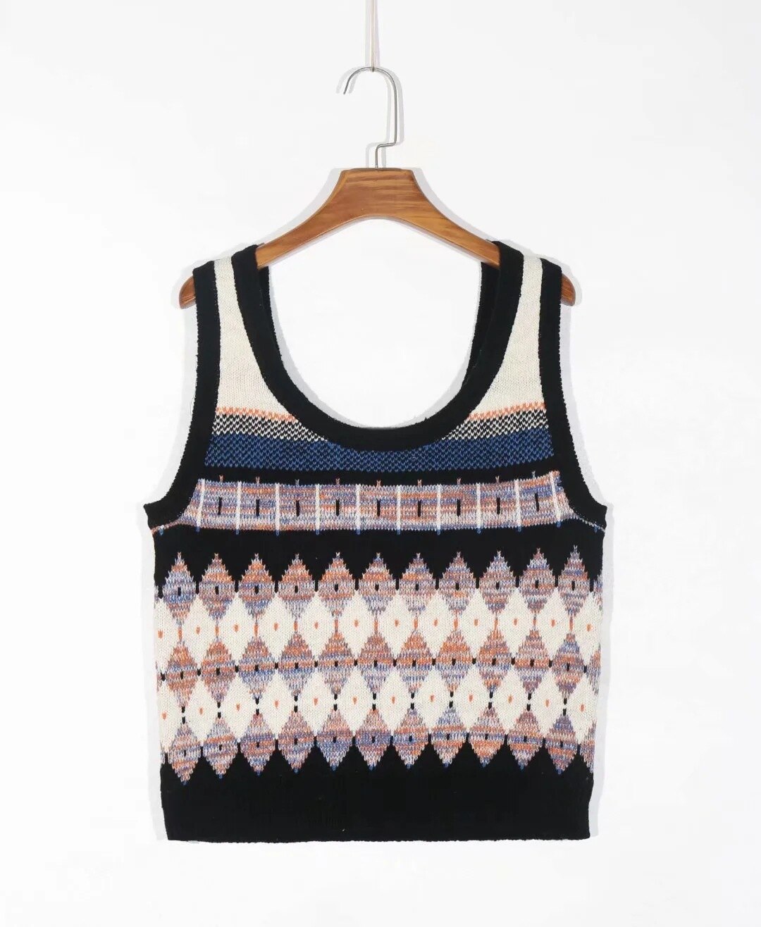 Vintage argyle geruite trui vest dames herfst winter mouwloos gebreide losse tank truien dames streetwear truien top