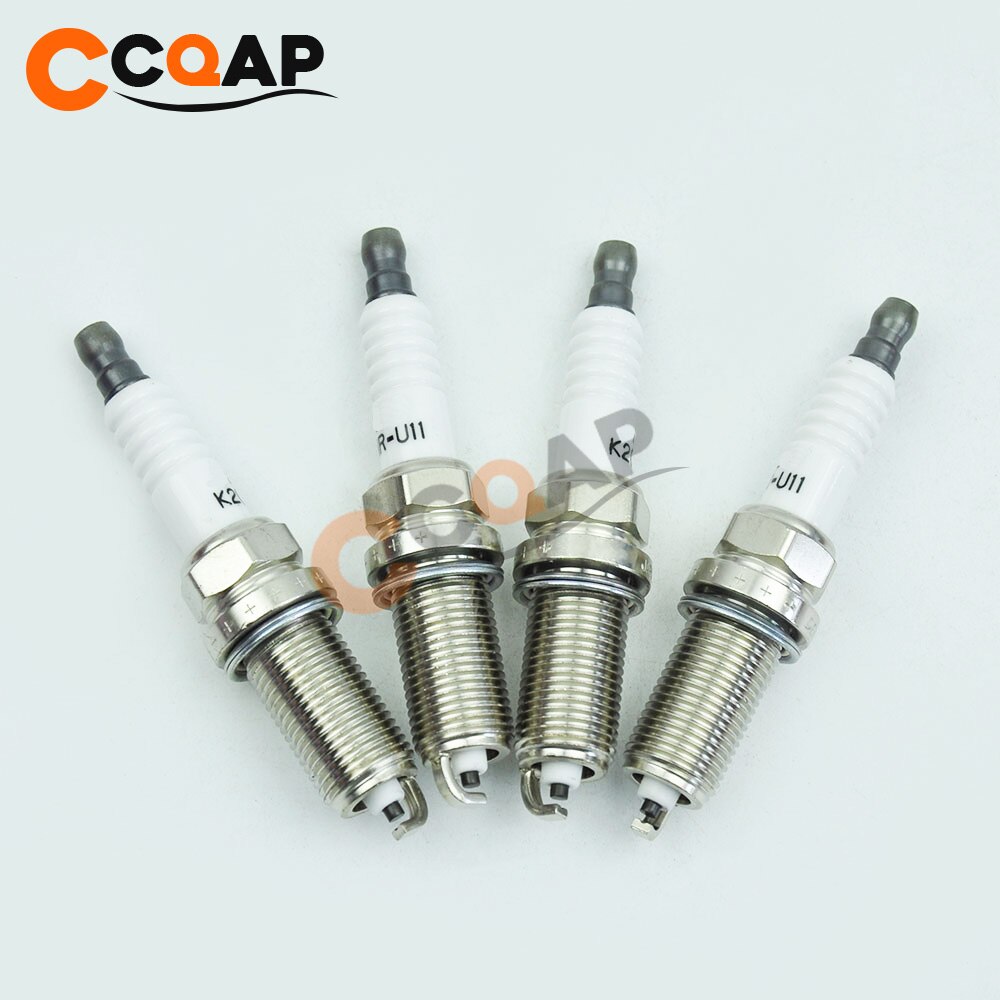 Set of 4 Normal Spark Plug 90919-01235 K20HR-U11 For Toyota 4Runner FJ Cruiser Tundra Tacoma 9091901235 K20HRU11