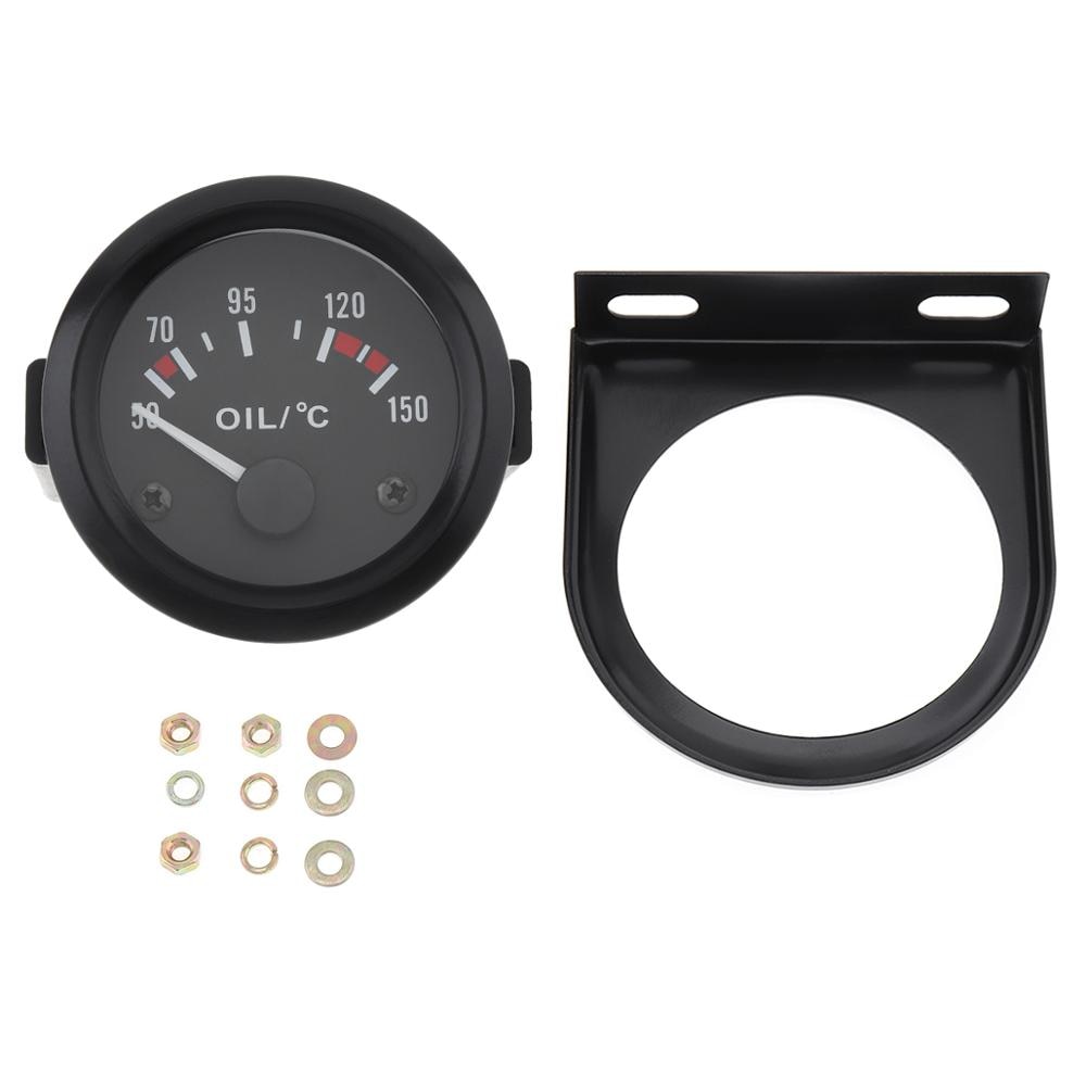 Bilmätare 2 " 52mm 12v universal bilvattentemperaturmätare gauge voltmeter ammeter oljetryck bränslenivå fordonsmätare
