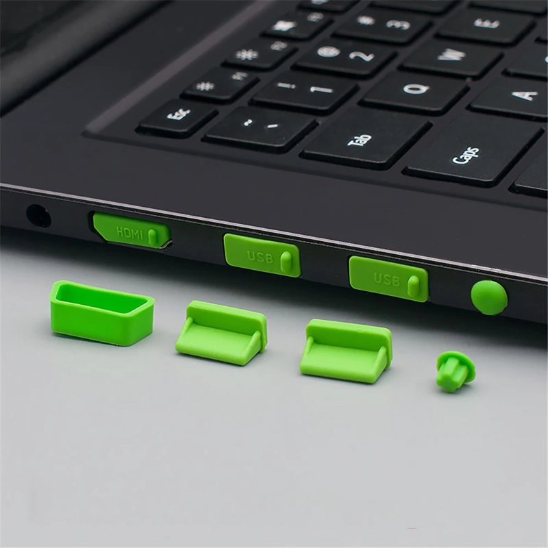 Silicone Micro USB Cap Port Cover Anti Dust Protector for Desktop PC Laptops Stopper Socket Protecor Kit 16 Pcs