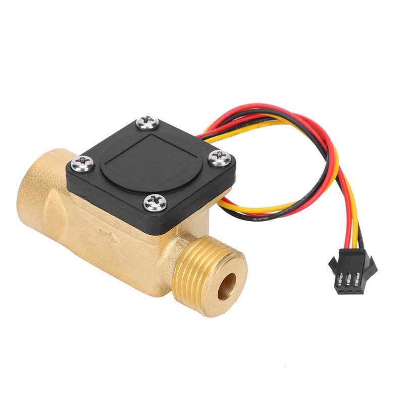 Water Flow Sensor G1/2in Female Male Thread Switch Hall Transducer Pulse Counter DC3-24V Pulse Flow Meter