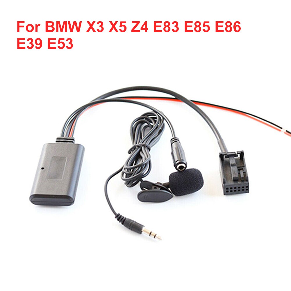 Til bmw  x3 x5 z4 e83 e85 e86 e39 e53 bluetooth bil aux -hjælpelinjeadapter