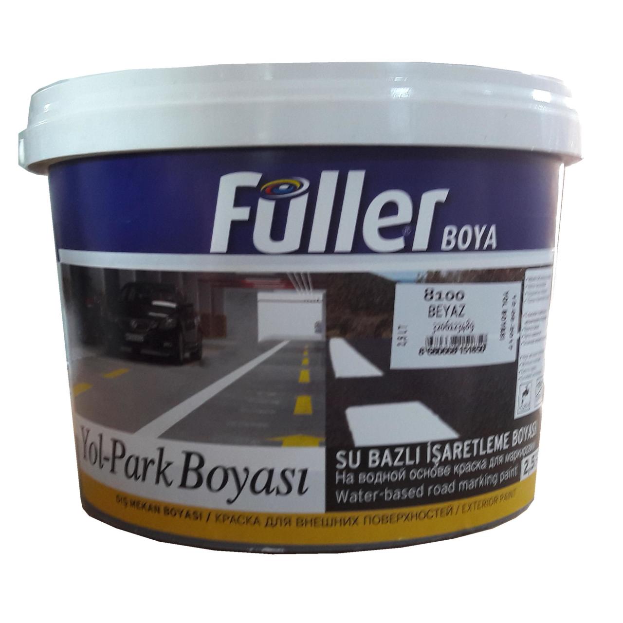 Füller White Road Marking Paint 2,5 Liter Water Based