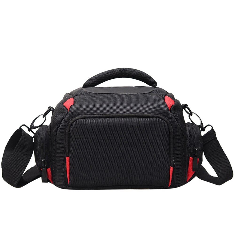 Waterproof Digital DSLR Camera Bag Nylon Shoulder Case Video Camera Bag Outdoor Camera Handbags Photography Photo Bag: Red S