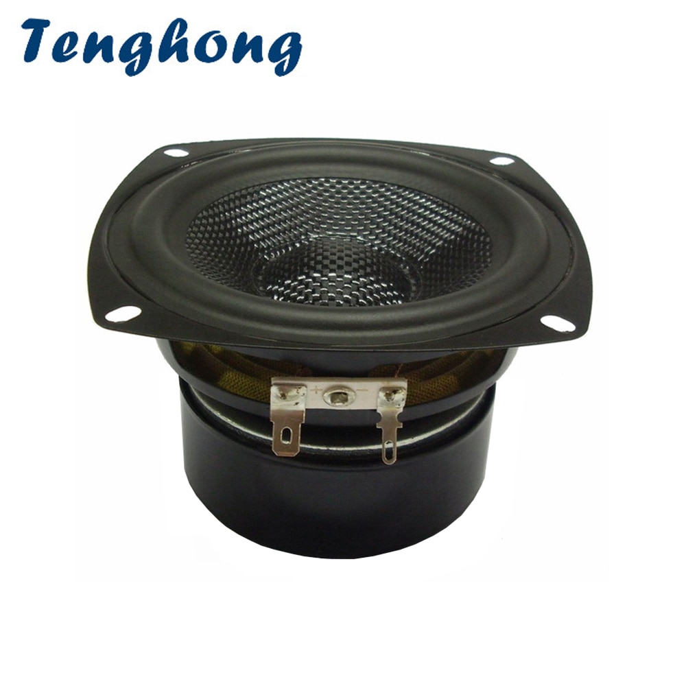 Tenghong 1 pz altoparlante per basso da 4 pollici 4/8Ohm 30W bacino intrecciato in fibra di vetro unità altoparlante impermeabile prato bagno altoparlante Bluetooth