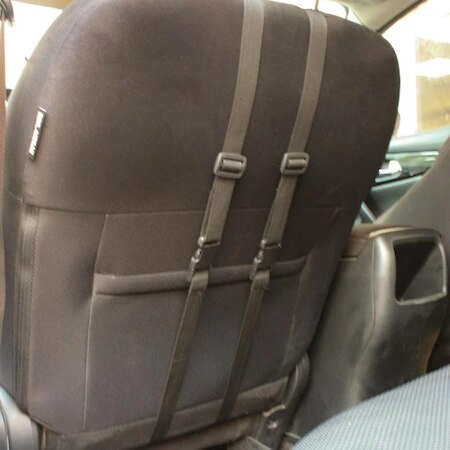 Cojín Lumbar para asiento de coche, cojín Lumbar negro para corrección de postura y dolor de espalda, cojín Lumbar para Conductor de coche