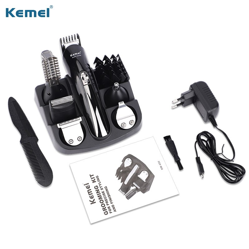 Kemei Trimmer Tondeuse Multifunctionele Baard Nose Hair Trimmer Snijmachine Elektrische Scheerapparaat Scheermes Kemei 11 In 1