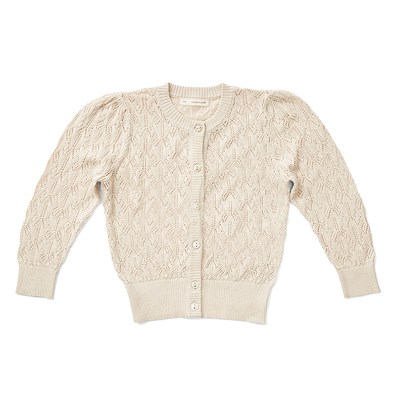 8071 børn tøj pige cardigan sommer farve jacquard aircondition frakke børn strik cardigan baby hul top
