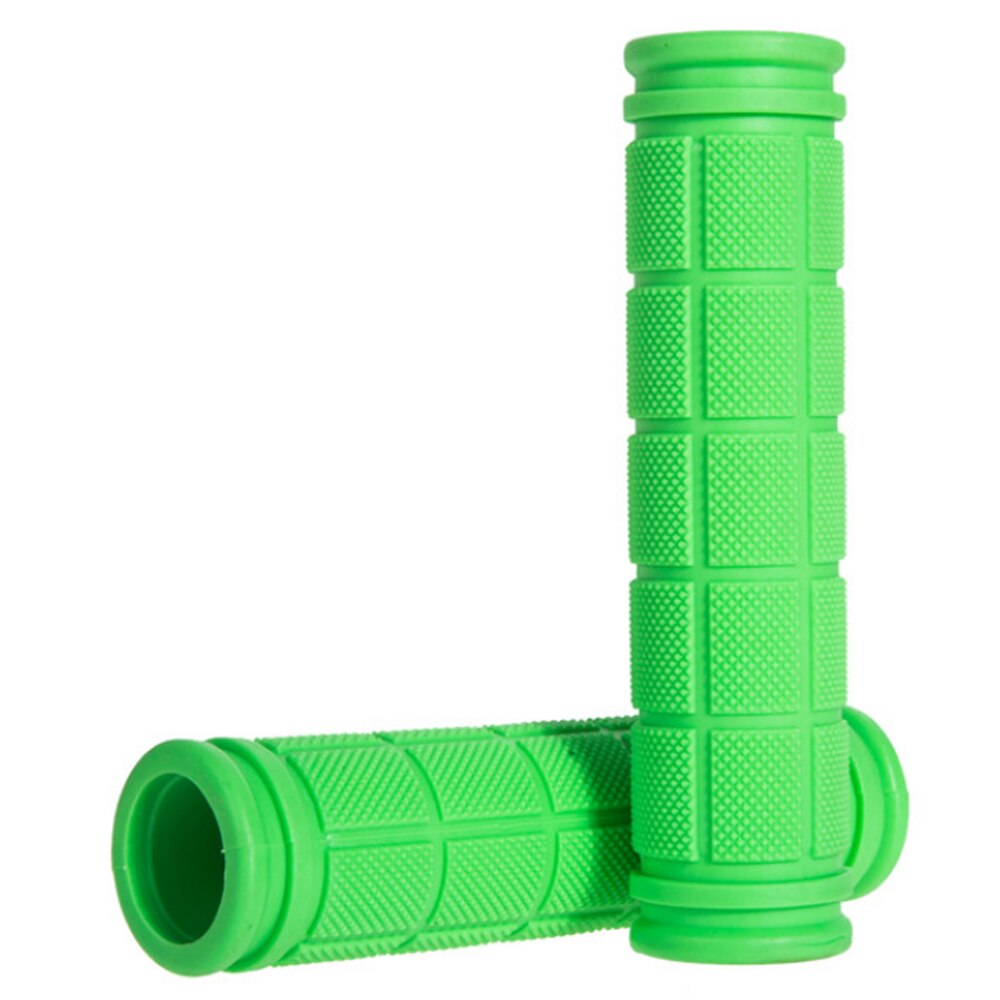 Zachte Rubber Fiets Grips Anti-Slip Fietsen Grips Mtb Road Mountainbike Handvatten Handvat Bar Grip Fiets Accessoires: Green