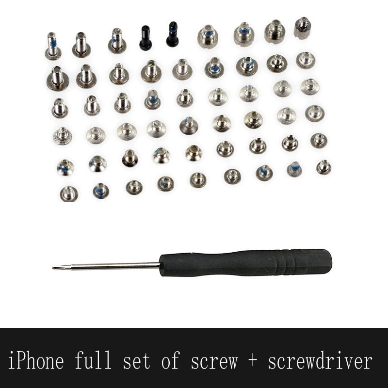 AIBOULLY Schroeven Volledige Screw Set voor iphone 4G 4 4S 5G 5 S 6G 6 S 6 PLUS Reparatie bolt Complete Kit Vervanging Reparatie Onderdelen voor iphone