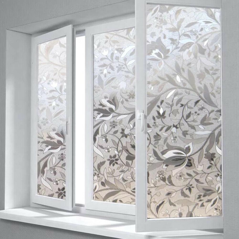 Zelfklevende Privacy Window Film Plakken Glad Glazen Deuren Oppervlakken Douche Membraan Tool Plakken Lijmloze Glas Sticker