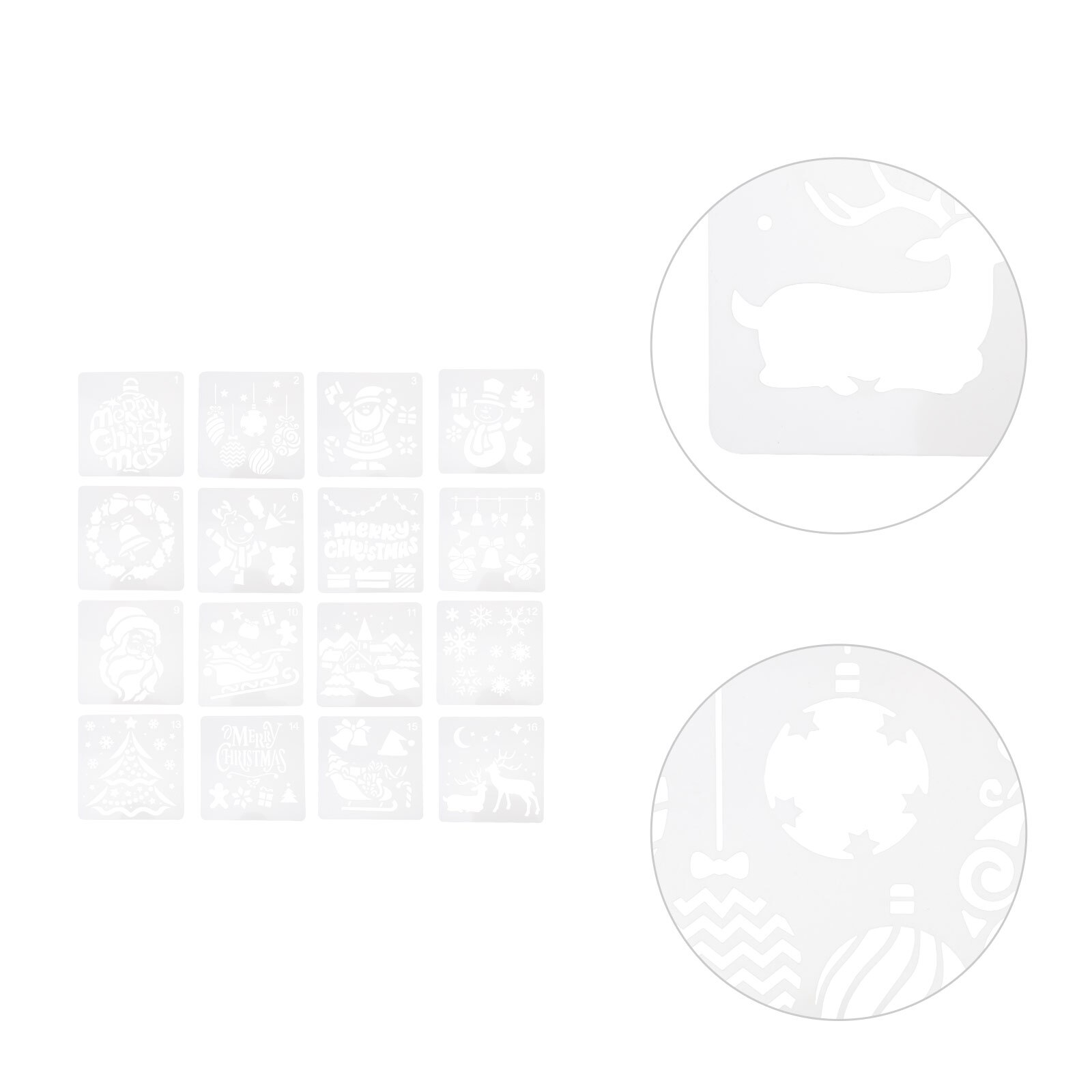 16Pcs Hollow Painting Stencils Wall Painting Spray... – Grandado