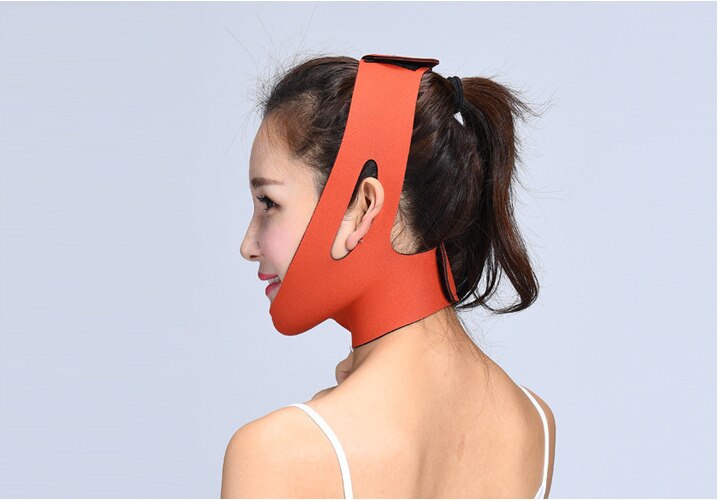 V-face shaper reducerer dobbelt hage slankende bandage maske bælte form ansigtsløftning bandage bælte form ansigts lift rem form