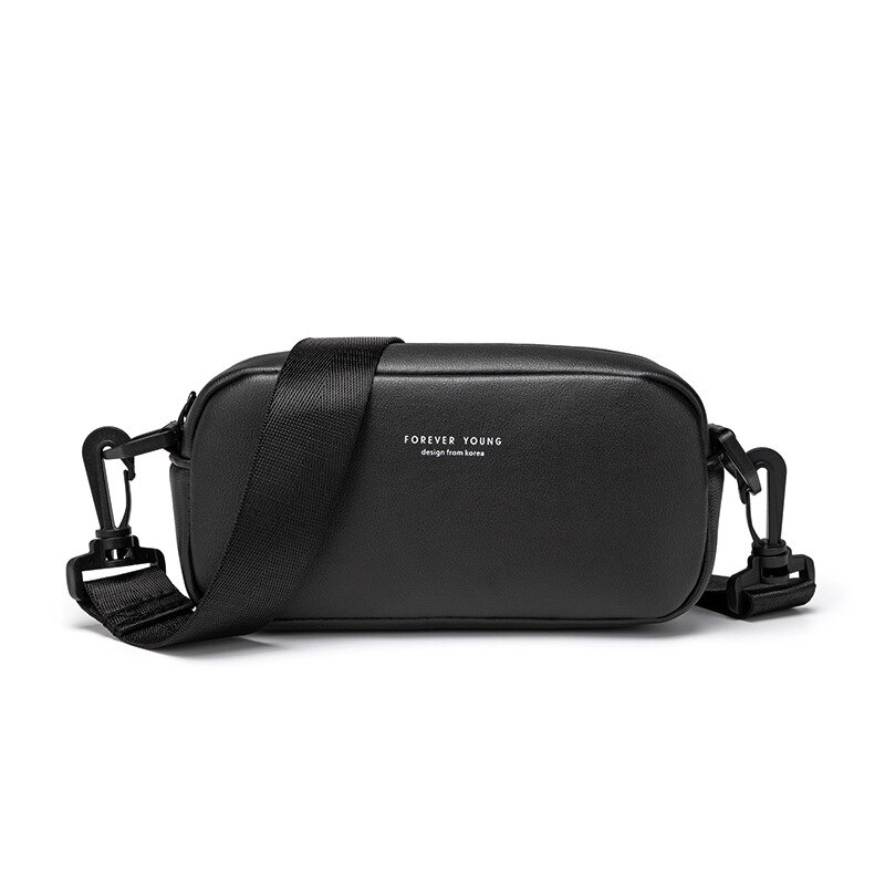 Korean Version solid color Women bag Crossbody Bags Shoulder Bag Women's Leather Handbags Lady messenger Bags Parcel: Black