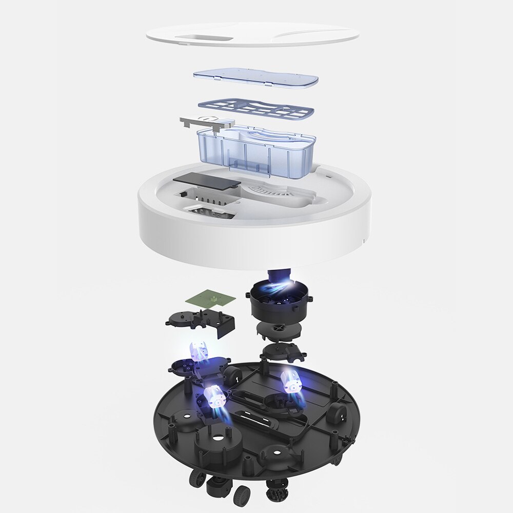 Robot Vacuum Cleaner Automatic Robotic Smart Wireless Sweeping Vacuum Cleaner 2000Pa Powerful Suction Dry Wet Cleaning Machine