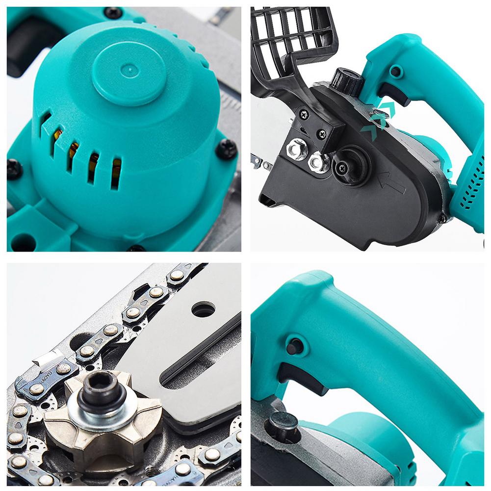 Mini Electric Chainsaw Set Portable Cordless Handheld Pruning Saw Lithium Battery Wood Cutter Home Garden Logging Power Tool