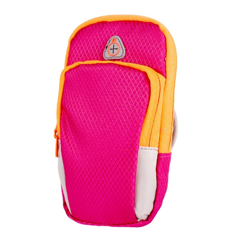 Bolso de brazo para teléfono para correr, bolso de gimnasio exterior, bolso de muñeca, brazalete para correr, funda de teléfono móvil con bolsa de soporte: R