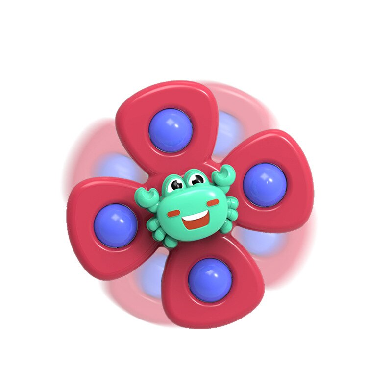 Three-color Gyro Insect Sucker Spinner Rattle Toys For Kids Dinner Water Bath Rattle Toys Stroller Crib Toddlers Rattle Toys