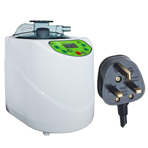 Hem ångkokare ånggenerator bastuvärme 220v eu eller us plug 1000w kapacitet 2l spa för bastutillbehör träfat: 04