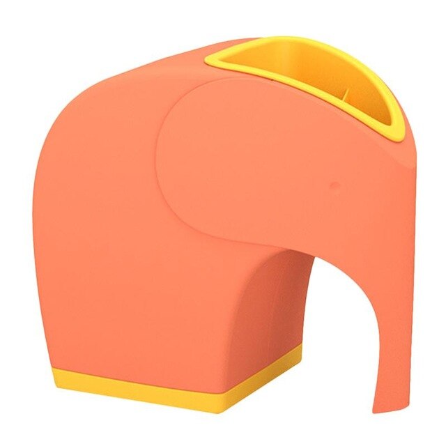Home draw box bedroom multifunctional remote control storage box cute elephant tissue box living room Nordic style: Orange