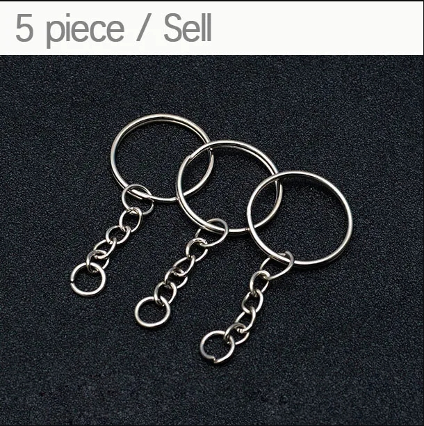 Hama cuentas accesorios cadenas pulsera collar tarjeta emisor broche anillo broche llavero cadenas a granel para DIY fusible joyería Makin: Gris
